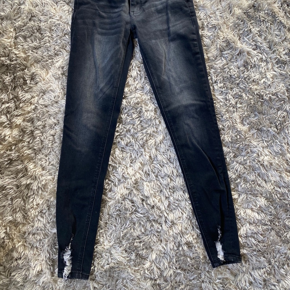 Black skinny KanCans
